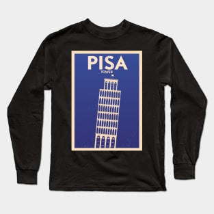 Pisa Poster Design Long Sleeve T-Shirt